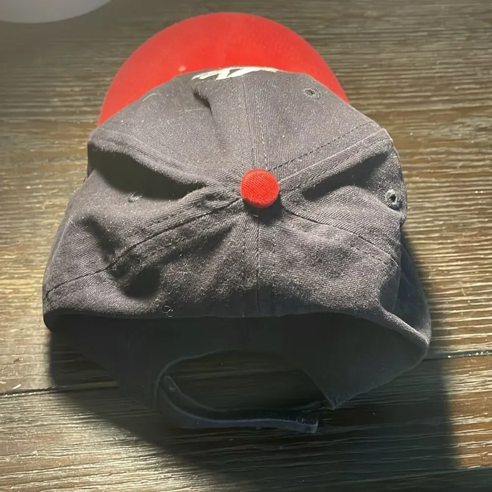 Black and Red Baseball Cap with Logo